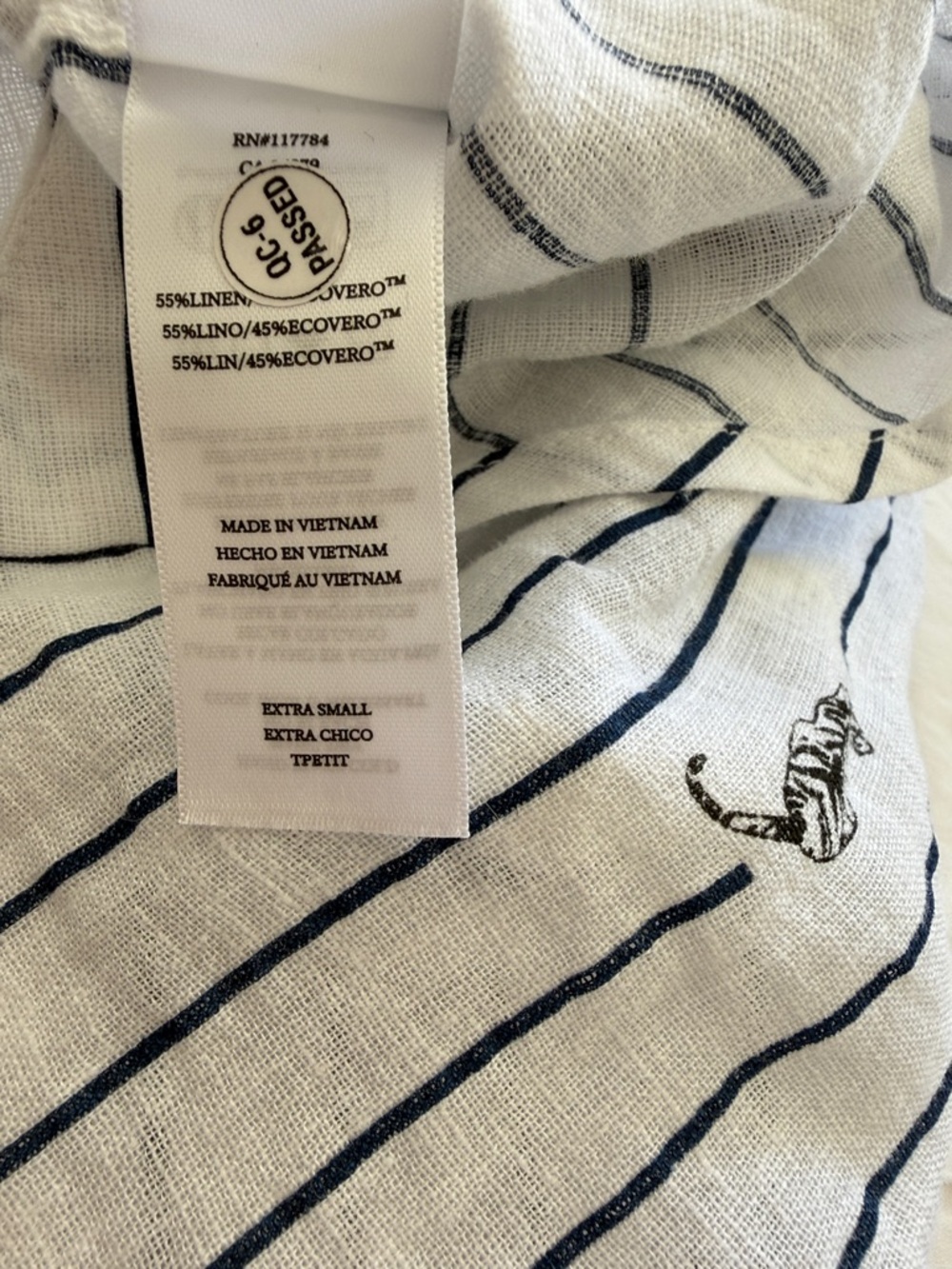 Rails Charli Stripe Linen Blend Button-Up Shirt - Picture 5 of 5